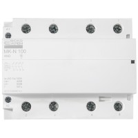 Модульный контактор MK-N 4P 100A 4NO 220V