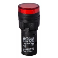 Сигнальная арматура AD16-16DS красная 24V АC/DC