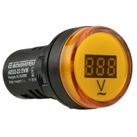 Цифровой измеритель напряжения AD22-22DVM AC 80-500В (желтый)