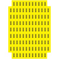 Наклейки "Знак "380 В" желтый 45х22"