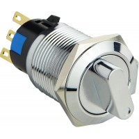 TY 19C-X11/2 Кнопка металлическая поворотная 2-й поз 1NO+1NC.