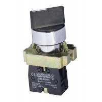 XB2-BD41 Кнопка поворотная 2-поз. с самовозвратом. Стандартная ручка