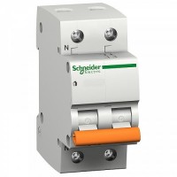 Автоматический выключатель Schneider Electric ВА63 1p+N C 63А 4.5kA Домовой 
(11219)