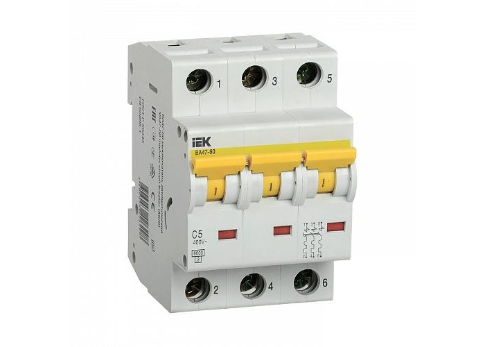 Автоматический выключатель IEK ВА47-60 (MVA41-3-010-C)