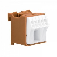 Блок фазных клемм HAGER 1x16кв.мм+5x4кв.мм, самозажимной (KN06P)