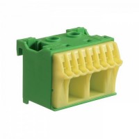 Блок РЕ-клемм HAGER 2x16кв.мм+8x4кв.мм, самозажимной (KN10E)