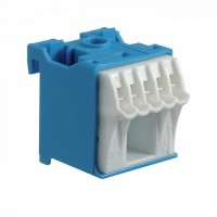 Блок N-клемм HAGER 1x16кв.мм+5x4кв.мм, самозажимной (KN06N)