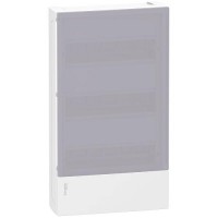 Щит распределительный навесной Schneider Electric Mini Pragma на 36 модулей 
(3х12) Дымчатая дверь (MIP12312T)
