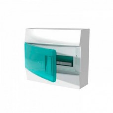 Щит пластиковый ABB Mistral на 12 модулей Белый с прозрачной дверкой 
(1SPE007717F0420)