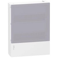 Щит распределительный навесной Schneider Electric Mini Pragma на 24 модуля 
(2х12) Дымчатая дверь (MIP12212T)