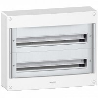 Щит распределительный навесной Schneider Electric Pragma на 48 модулей 
(2х24) Без двери (PRA20224)