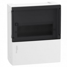 Щит распределительный навесной Schneider Electric Mini Pragma на 8 модулей 
Прозрачная дверь (MIP12108S)