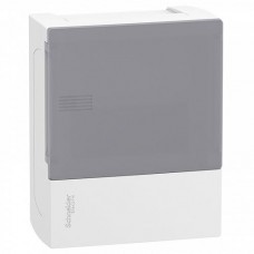 Щит распределительный навесной Schneider Electric Mini Pragma на 6 модулей 
Дымчатая дверь (MIP12106T)