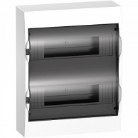Щит распределительный навесной Schneider Electric Easy9 на 24 модуля (2х12) 
Прозрачная дверь (EZ9E212S2S)