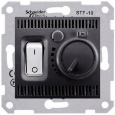 Термостат для теплої підлоги з датчиком Schneider Sedna Графіт (SDN6000370)