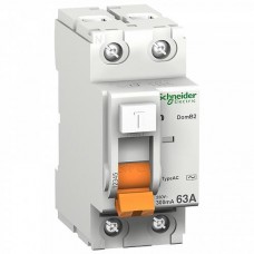 Дифференциальное реле (УЗО) Schneider Electric ВД63 2p 63A 30mA Домовой 
(11455)