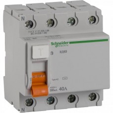 Дифференциальное реле (УЗО) Schneider Electric ВД63 4p 40A 300mA Домовой 
(11465)