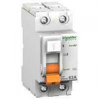 Дифференциальное реле (УЗО) Schneider Electric ВД63 2p 40A 30mA Домовой 
(11452)