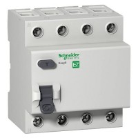 Дифференциально реле (УЗО) Schneider Electric Easy9 4Р 63 А 30мА тип АС 
(EZ9R34463)