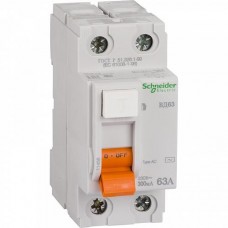 Дифференциальное реле (УЗО) Schneider Electric ВД63 2p 63A 300mA Домовой 
(11456)