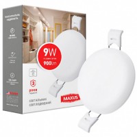 Потолочный светильник MAXUS SP Edge 9W 4100К (круг) (1-MSP-0941-C)