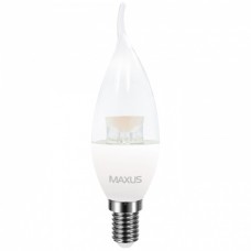 Светодиодная лампа MAXUS C37 CL-T 4W теплый свет 3000K 220V E14 (1-LED-5315)