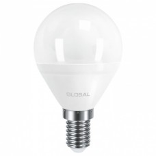 Светодиодная лампа GLOBAL G45 F 5W теплый свет 3000К 220V E14 AP (1-GBL-143)