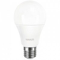 Светодиодная лампа MAXUS A60 10W теплый свет 3000K 220V E27 (1-LED-561-P)