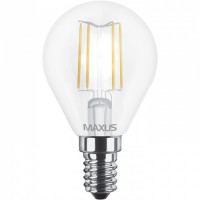 Светодиодная лампа MAXUS филамент G45 FM 4W яркий свет 4100K E14 
(1-LED-548-01)