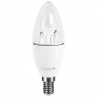 Светодиодная лампа MAXUS C37 6W яркий свет 4100K 220V E14 (1-LED-532)