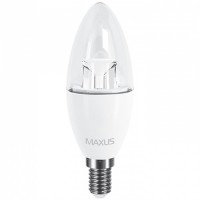 Светодиодная лампа MAXUS C37 6W теплый свет 3000K 220V E14 (1-LED-531)