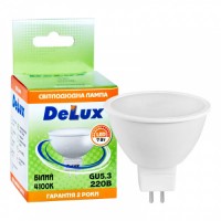 Светодиодная лампа DELUX JCDR 7Вт 4100K 220В GU5.3 (90011746)