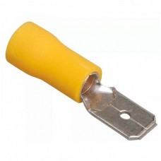 Разъем плоский IEK РпИп желтый (URP10-D15-D17-4)