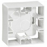 Коробка наружн. монтажа однопостовая LEGRAND Etika Белая (672510)