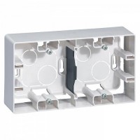 Коробка наружн. монтажа двупостовая LEGRAND Etika Белая (672530)