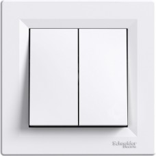 2-клавишный выключатель Schneider Electric Asfora Белый (EPH0300121)
