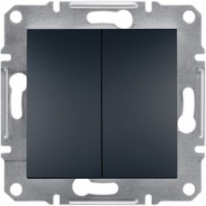 2-клавишный выключатель Schneider Electric Asfora Антрацит (EPH0300171)