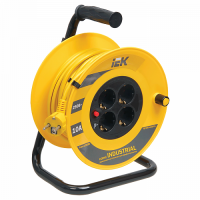 Удлинитель-катушка 4-гнезда IEK УК50 50м, с теплозащитой (WKP15-16-04-50)